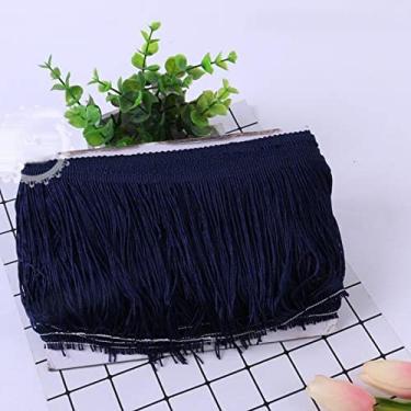 Imagem de 1 peça 15 cm de largura de poliéster borla densa franja aparar rendas saia de dança de palco latino vestuário acessórios diy, 6