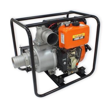 Imagem de Motobomba Autoescorvante a Diesel VMBE40D 4 Tempos 9HP Partida Elétrica Vulcan Trent Laranja