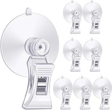 Imagem de Jetec 8 peças de clipe de algas marinhas de peixe com clipe de suporte de alimentação para acessórios de aquário