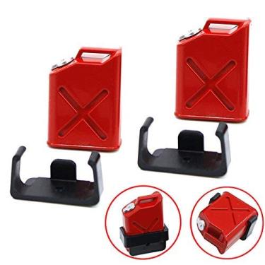 Imagem de Share Goo Acessório RC Rock Crawler Escala 1/10 Mini Tanque de Combustível de Plástico Vermelho para Carro RC Compatível com HSP Traxxas Axial SCX10 Tamiya CC01 RC4WD D90 D110 1/10