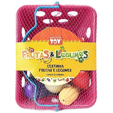 Imagem de CESTINHA FRUTAS E LEGUMES ROSA
