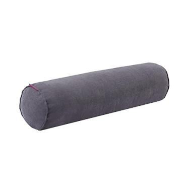 Imagem de Garende Almofadas de cilindro de pescoço redondo travesseiro de algodão oco, confortável, confortável, pescoço travesseiro travesseiro rolo para cama, Jazz cinza