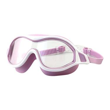 Imagem de Dynwave Óculos de natação adulto óculos de natação antiembaçante óculos de mergulho para mulheres piscina juvenil, Rosa