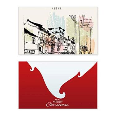 Imagem de Little Inns in Lijiang of China Holiday Holiday Holiday Merry Christmas Parabéns Card Christmas Letter Message