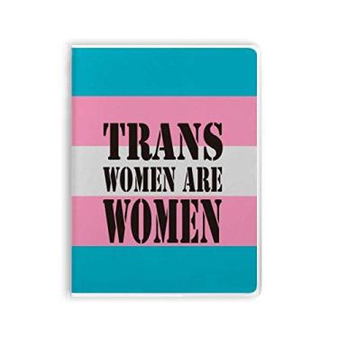 Imagem de Caderno Trans Woman Support LGBT Transgênero capa de chiclete diário capa macia