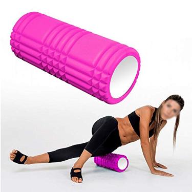 Imagem de Rolo Miofascial Roller Foam Massagem Liberaçao Yoga Pilates Rosa