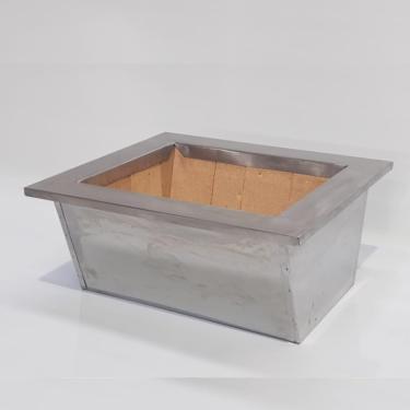 Imagem de GENERIC Braseiro Inox Tijolo Refratário 42x34 Churrasqueira Carvão