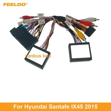 Imagem de FEELDO-Cablagem de áudio para carro  amplificador  instalação estéreo  adaptador de fio  suportes