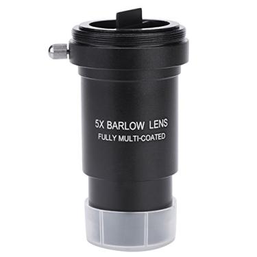 Imagem de Lente Barlow 5X, multi-revestida de 3,25 cm 5X lente Barlow rosca M42 para telescópio ocular M42 x 0,75 mm Thread T-Adaptor, pode ser anexada a câmeras DSLR ou SLR através de um adaptador de anel separado