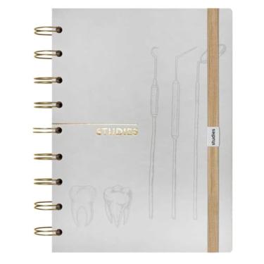 Imagem de Caderno Médio Profissões Odontologia com 110 Folhas Studies