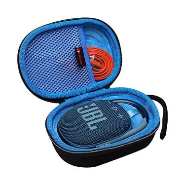 Imagem de XANAD Capa rígida para alto-falante Bluetooth portátil JBL Clip 4 ou Clip 5 - Bolsa protetora para transporte de viagem - azul