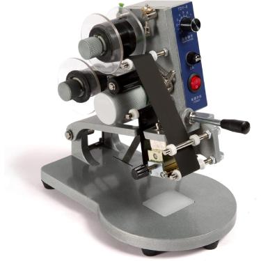 Imagem de Impressora elétrica de carimbo quente, máquina de impressão de fita, impressora manual de carimbo quente, máquina de código de data para todos os tipos de produtos de embalagem flexível de f