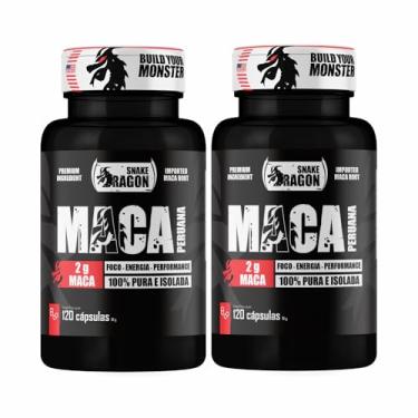 Imagem de 2x Maca Peruana Negra 120 Capsulas 2000mg Black Pura Premium Importada Para Homens e Mulheres Original