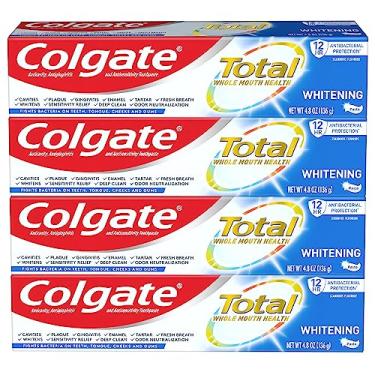 Imagem de Colgate Total Whitening pasta de dente, 136 g - pacote com 4