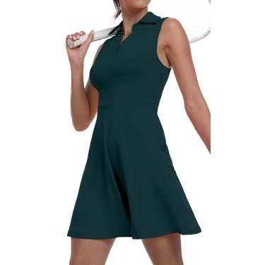 Imagem de Vestido feminino de golfe de duas peças com FPS 50+ esportivo com bolso separado, 07 Turquesa, GG