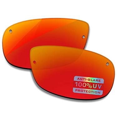 Imagem de Bowyer Lentes de reposição polarizadas para óculos de sol Ray-Ban RB3183 63 mm - Espelho vermelho fogo