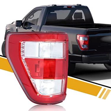Imagem de LIDNADY Conjunto de luz traseira compatível com picape Ford F150 2021 2022 2023 tipo halogênio [não LED] [não ponto cego], substituição de lâmpada traseira estilo OE [sem lâmpadas], lado esquerdo do