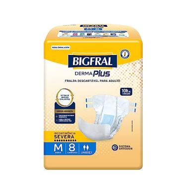Imagem de Fralda Bigfral Derma Plus M 8 Unidades