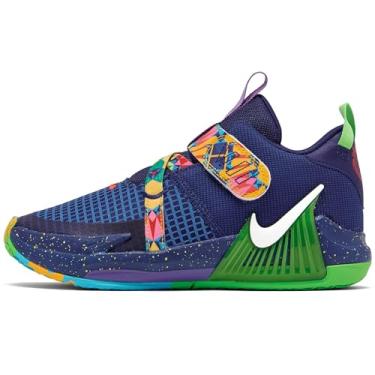 Imagem de Tênis infantil Lebron Witness 7 (DQ8647-400, azul royal/algas elétricas/branco), Azul real escuro/Game Royal/Algas elétricas/branco, 13.5 Little Kid