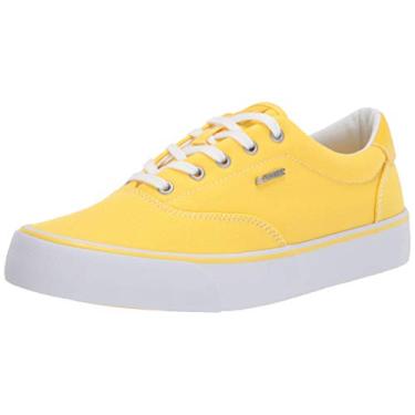 Imagem de Lugz Tênis feminino Flip Classic Low Top Fashion, Amarelo/branco., 6.5