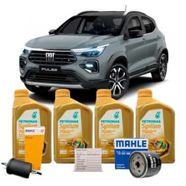 Imagem de Kit Troca 4 Oleo Petronas 0W30 + Filtros Fiat Pulse 1.0 Turbo 2022 a 2024