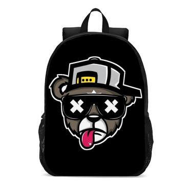 Imagem de Mochila Escolar Infanto Juvenil Urso Moda Stree Wear Novidades 0365-Unissex