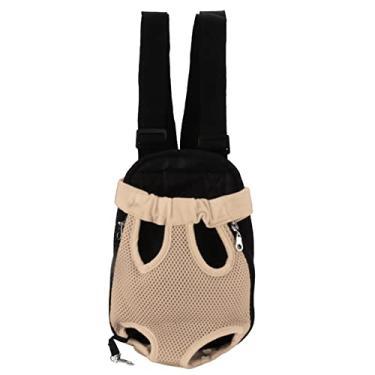 Imagem de Mochila de peito para animais de estimação de vários tamanhos, bolsa frontal respirável de nylon para animais de estimação, porta-abertura elástica portátil para caminhadas de (S)