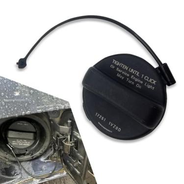Imagem de dawfall 1 tampa de tanque de combustível automotivo, tampa de parafuso de vedação da porta do tanque de combustível de plástico ABS, o veículo substitui a peça OEM número 17251-1VZ0D, acessórios