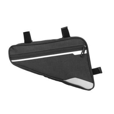 Imagem de Bolsa para Quadro de Bicicleta, Bolsa Triangular à Prova D'água de Grande Capacidade para Bicicleta de Estrada e Montanha (Preto)