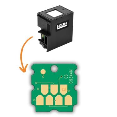 Imagem de Chip P/Caixa Manutenção Tanque Epson C9344 L5590, L3550, L3560, XP-3100, XP-4100, XP-4105, WF-2830, WF-2850 e WF-2851 Reutilize e Economize