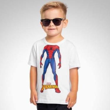 Imagem de Camiseta Infantil Verão Menino Homem Aranha Produto Licenciado Tam 2 e 3 - Fakini-Masculino