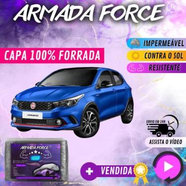 Imagem de Capa Cobrir Carro FIAT ARGO 100% Forrada Armada Force 100% Impermeável