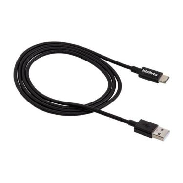 Imagem de Cabo Celular  Usb-C 1,2M Pvc Preto Euac 12Pp Intelbras
