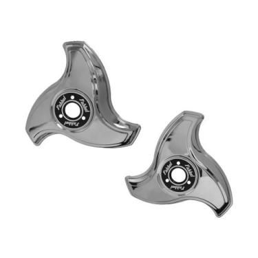 Imagem de Par Calota Aro 16/17,5 Hélice 3 Pontas Helicoidal - LD LE - Fabbof