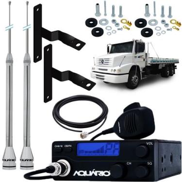 Imagem de Rádio Móvel Px 40 Canais RP-40 Antena Maria Mole 2,70 metros Alongador