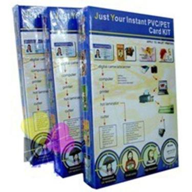 Imagem de 100 Placa Pvc 250 Folha Imprimivel P/ Crachá Cartão Cardápio