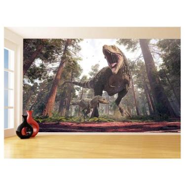 Imagem de Papel De Parede 3D Animais Dinossauro Jurassic 3,5M Anm431 - Você Deco