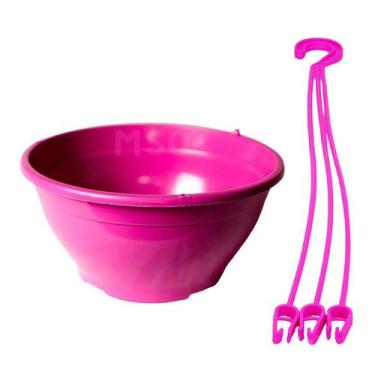 Imagem de 10 Vaso plastico Cuia 21 flores e plantas volume 2 Litros  Coloridas c