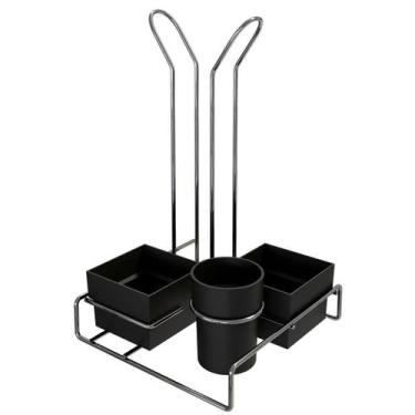 Imagem de Organizador Mesa de Cafe Chá Aramado, Porta Sachê, Adoçante, Mexedor e
