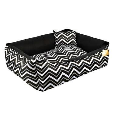 Imagem de Cama para Cachorro Caminha Pet Zig Zag com Ziper - Camas Nayara