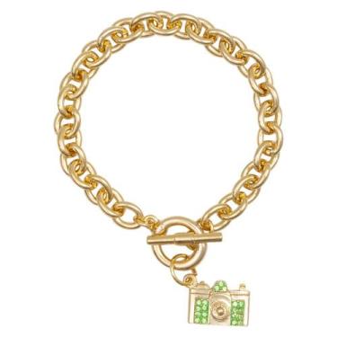 Imagem de Bracelete Câmera Fotográfica BL0717 - Akasaki, Dourado, Verde