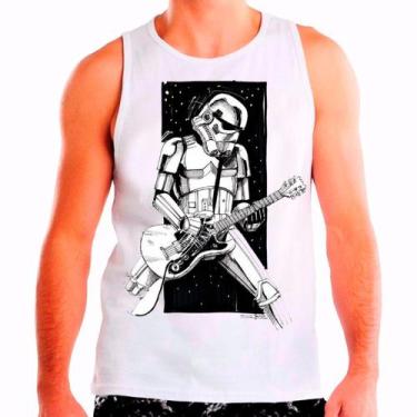 Imagem de Regata Masculina Branca Star Wars 08 - DESIGN CAMISETAS, Branco, G