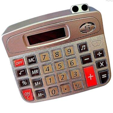 Imagem de Calculadora De Mesa Com Som Números Grandes 8 Digitos Xh