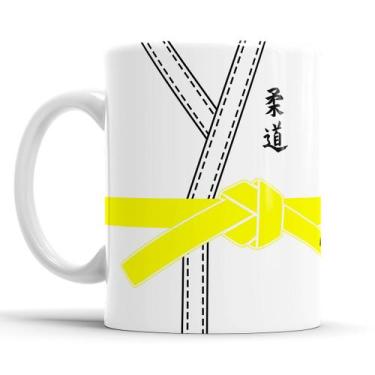 Imagem de Caneca Kimono Judô Faixa Amarela - Elicomics
