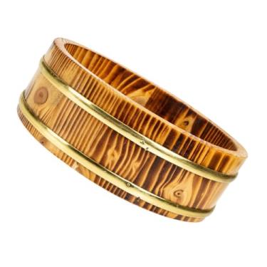 Imagem de ABOOFAN Balde de arroz japonês para sushi Hangiri tampa de banheira de mistura de arroz restaurante casa cozinha sushi armazenamento de arroz balde de servir 24 cm