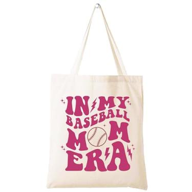 Imagem de LIBIHUA Presente para mãe de beisebol - Bolsa de ombro My Baseball Mom Era para o Dia do Jogo, Dia das Mães, Aniversário e Natal