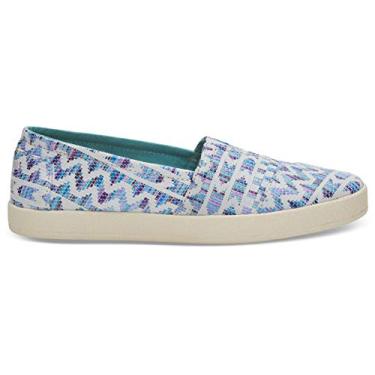 Imagem de Toms — Sapatilha feminina clássica Avalon Raffia, Azul, 7