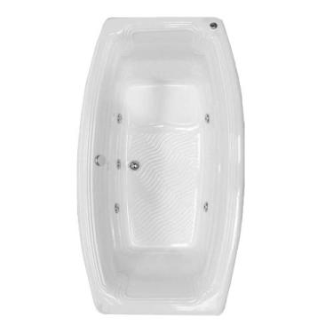 Imagem de Banheira Dupla Verona com hidro em acrílico - LineaPlas, 1,61x1,00x0,5