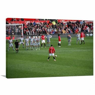 Imagem de Quadro Cristiano Ronaldo Falta decorativo com Tela em Tecido - Wall Fr