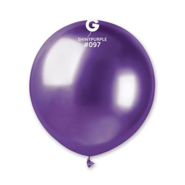 Imagem de Balão de Festa Látex Shiny - Roxo 097  - Gemar - Rizzo